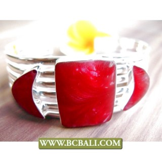 Cuff  Bracelets Silver Alpaka Bali